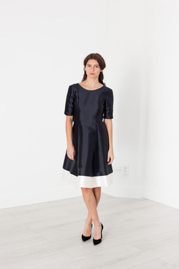 Tie Dress in Navy